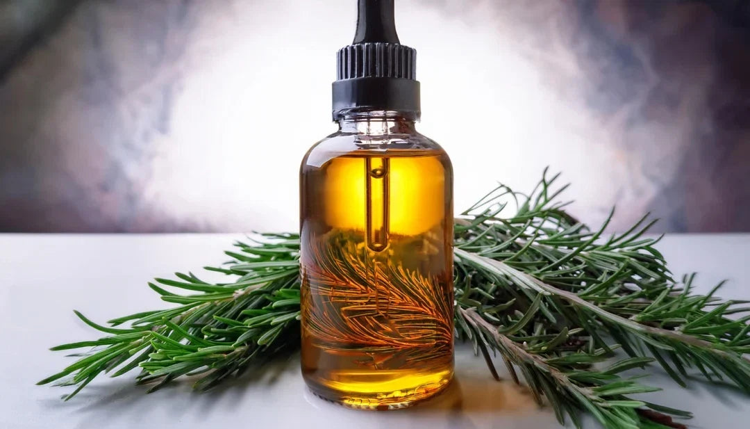"Rosemary (Rosmarinus officinalis), source of rosemary essential oil"