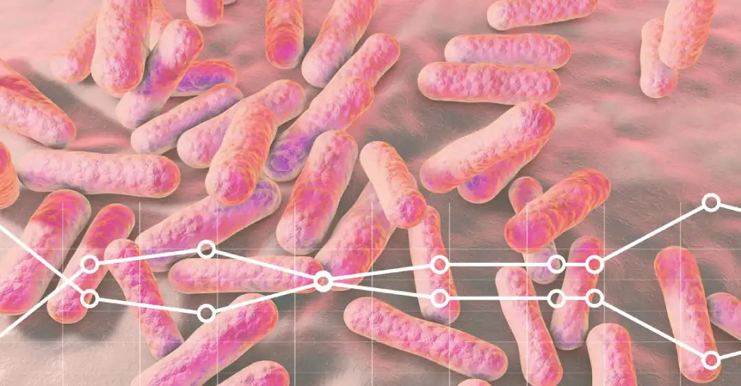 Scientific illustration of skin microbiota interacting with the epidermal barrier and skin surface