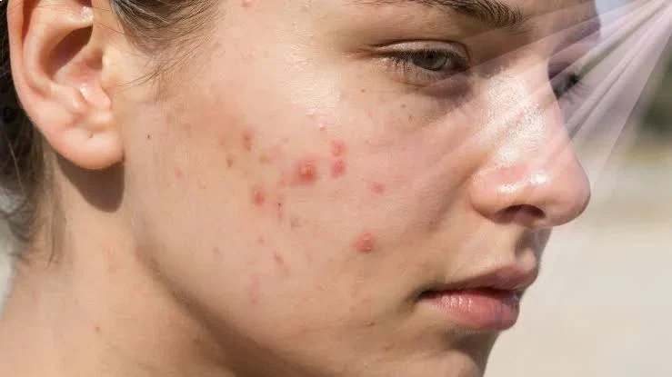 "The acne rebound effect — breakouts worsening after summer sun"