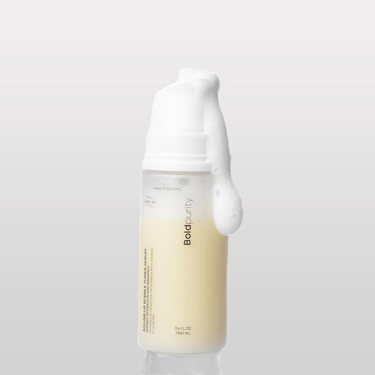 AquaBlur™ Bubble Toner Serum — Hyaluronic Acid + Peptide Barrier